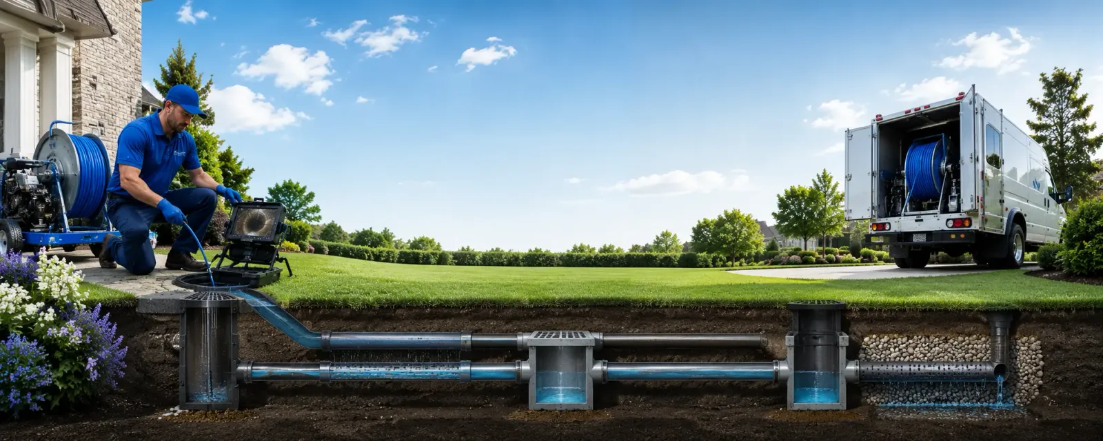 Outdoor drain cleaning information for Warren, IL
